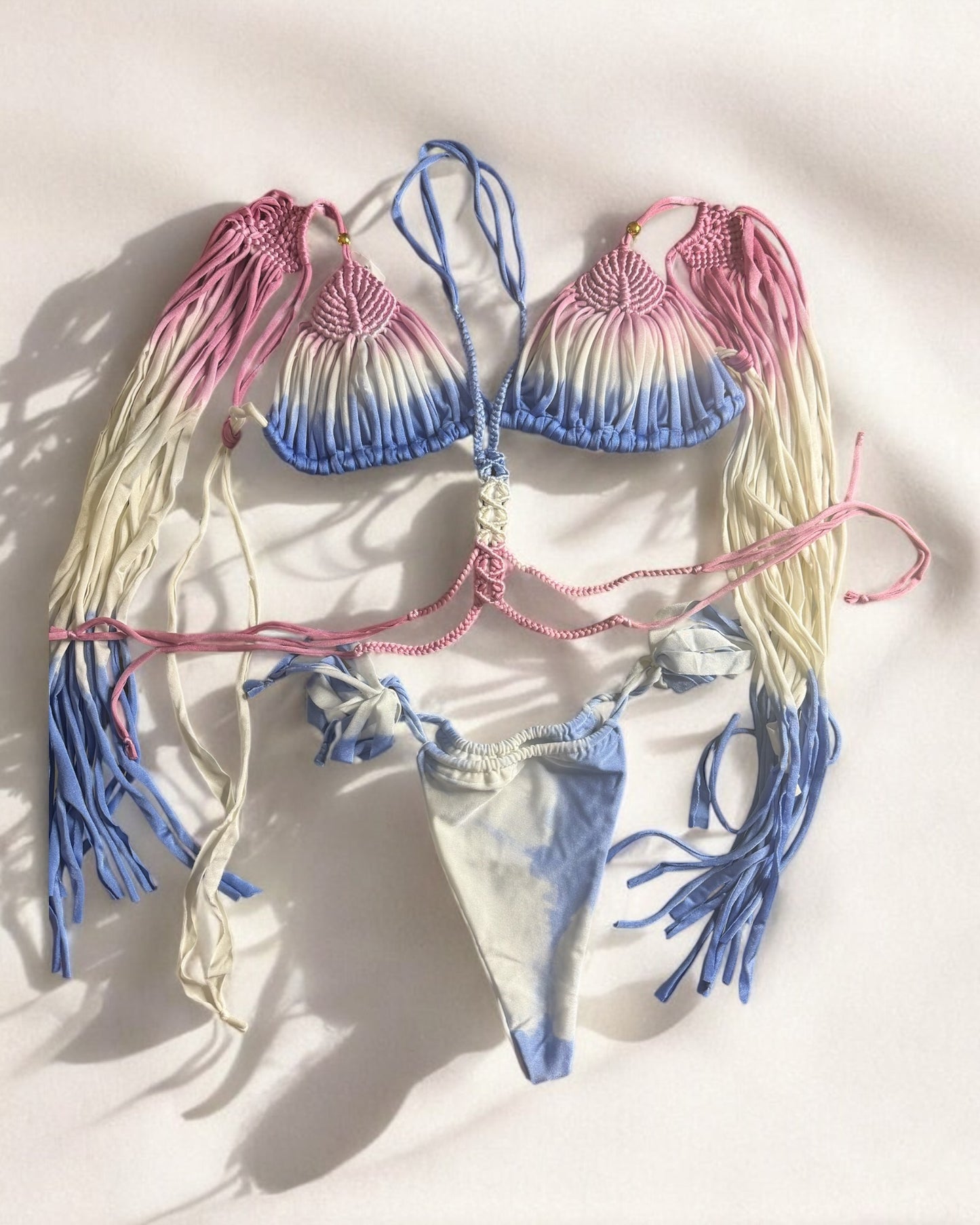 Lola Macrame Bikini Set con Accesorios